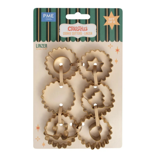 PME Christmas Linzer Cookie Cutters Set of 6