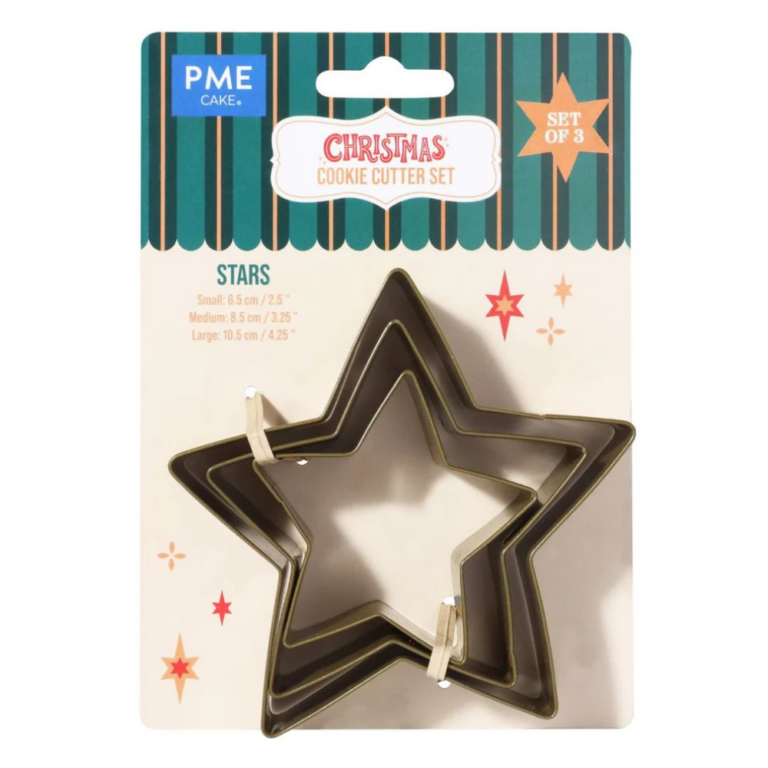 PME Christmas Stars Cookie Cutter Set of 3