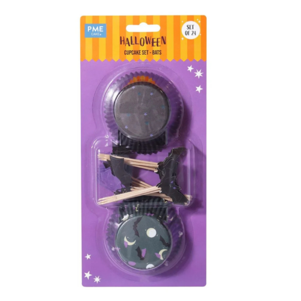 PME Cupcake & Topper Set Bats Pack of 48