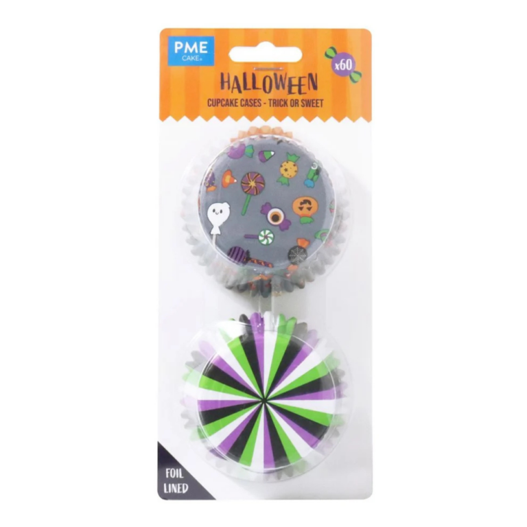 PME Foil-Lined Cupcake Cases Trick or Sweet Pack of 60