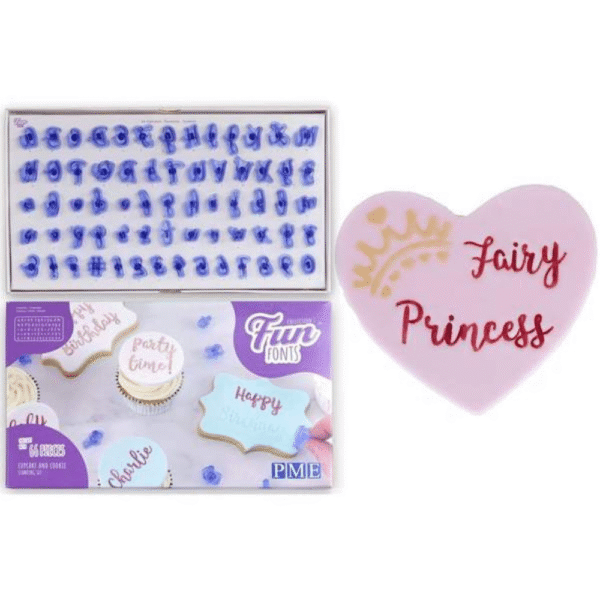 PME Fun Fonts Cupcakes & Cookie Stamp