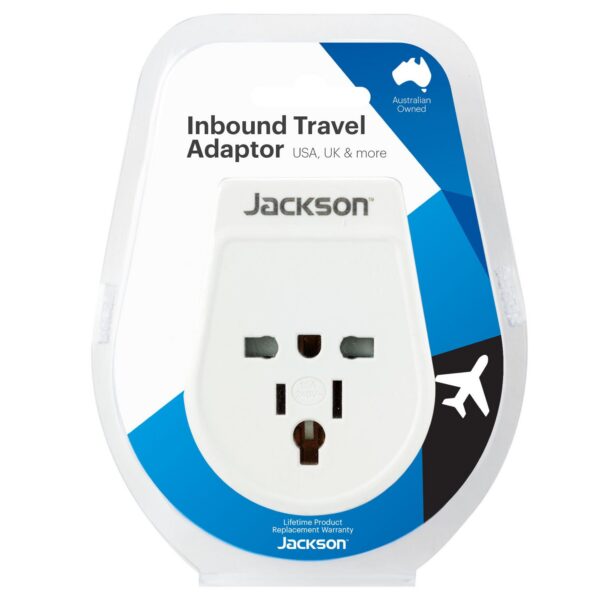 Slim Inbound Travel Adaptor for use in NZ/AUS USA UK & Japanese Plugs
