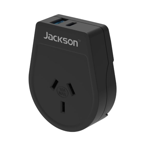 Outbound 20W PD Travel Adapter USB-A/C Ports NZ/AUS Plugs for use in USA Canada and more