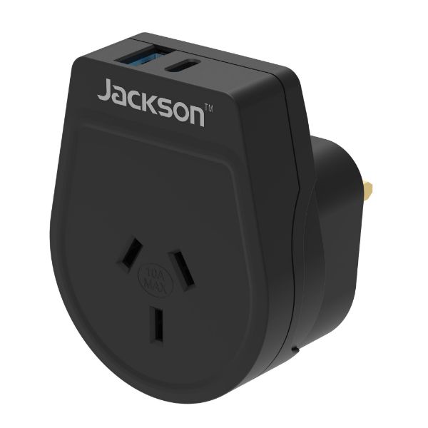 Outbound 20W PD Travel Adapter USB-A/C Ports NZ/AUS Plugs for use in UK Hong Kong and more