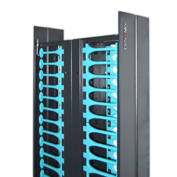 Dual 150mm Wide Finger Duct Cable Management Panels for RDF37U Frame