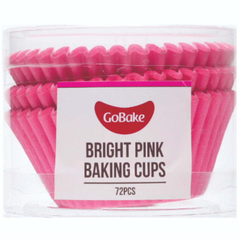 GoBake Baking Cups Pack of 72 Bright Pink