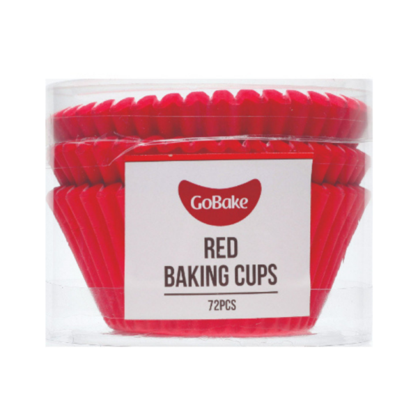 GoBake Baking Cups Pack of 72 Red