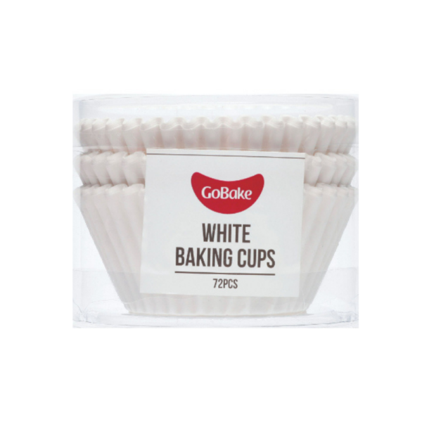 GoBake Baking Cups Pack of 72 White