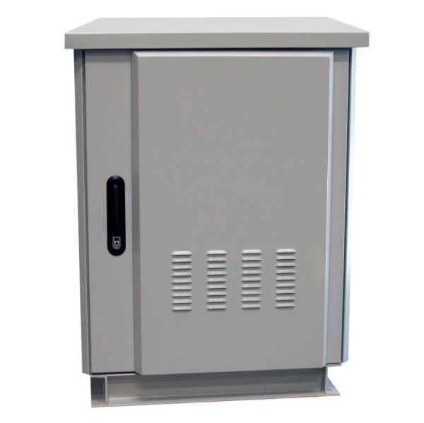 24RU Outdoor FreeStanding Cabinet. (800x 600x1375mm) IP45 Rated