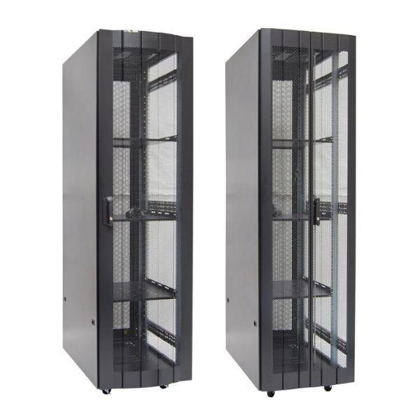 37RU Server Cabinet 1000mm Deep (600x1000x1881mm) Incl 2x fixed shelves 4x fans