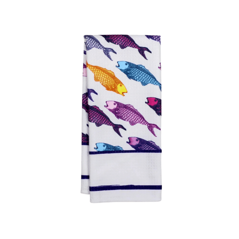 Render Dish Towel Against The Flow Fish