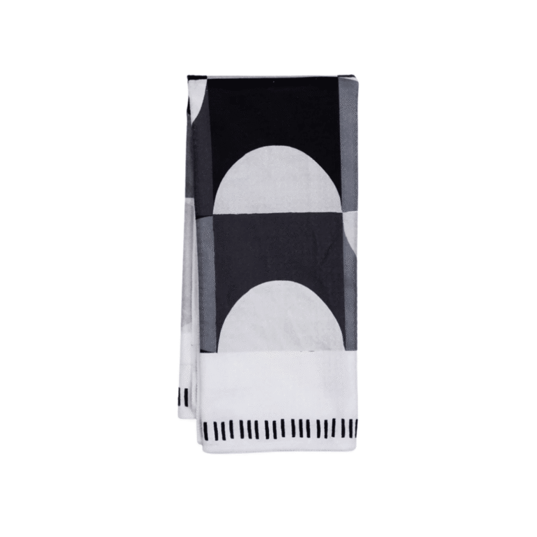 Render Dish Towel Geo Mono Colourblock
