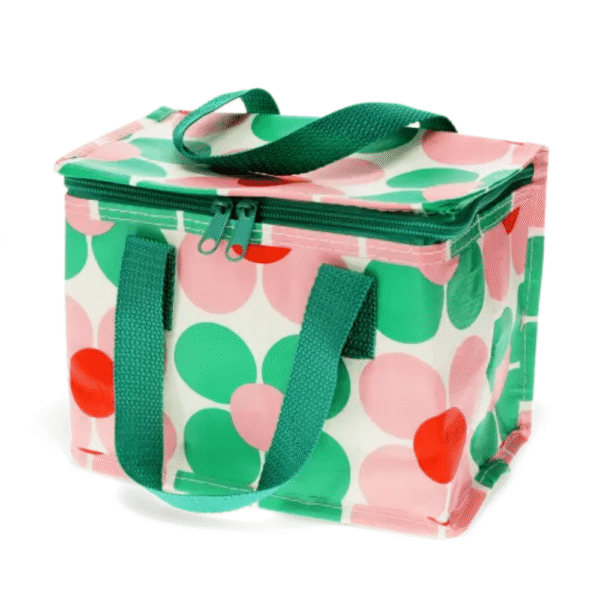 Rex London Insulated Lunch Bag Pink Green Daisy