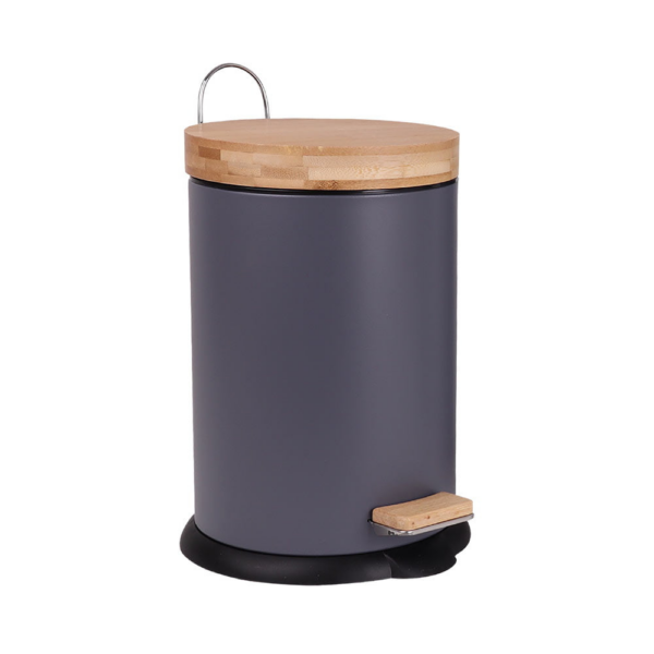 White Magic Eco Basics Rubbish Bin 3L Charcoal