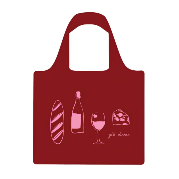 Ruby Olive Reusable Shopping Bag Girl Dinner Rosé