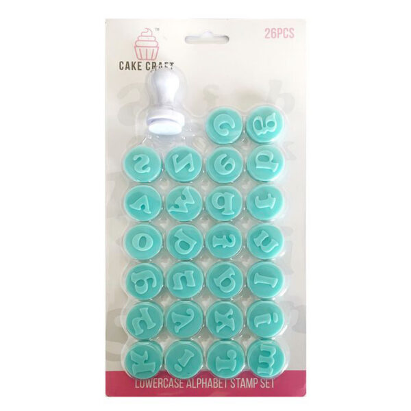 Cake Craft Lowercase Alphabet Stamp Set of 26