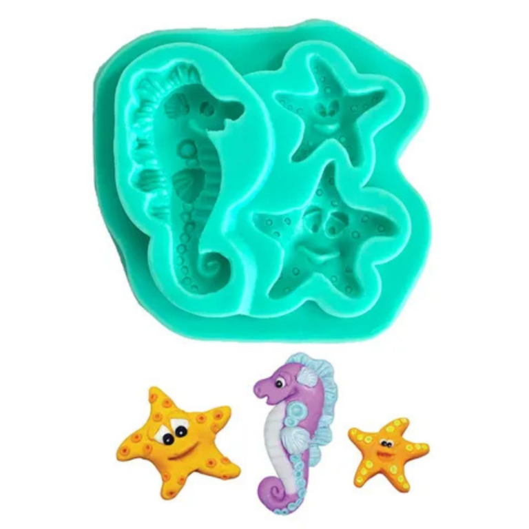 Seahorse & Starfish Silicone Mould