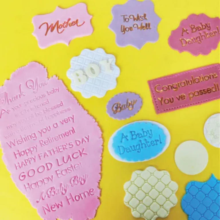 Seasonal Quotes Cookie Press/Embosser Set of 13