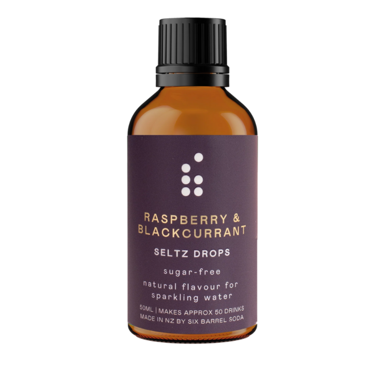 Six Barrel Soda Raspberry & Blackcurrant Seltzer Drops 50ml