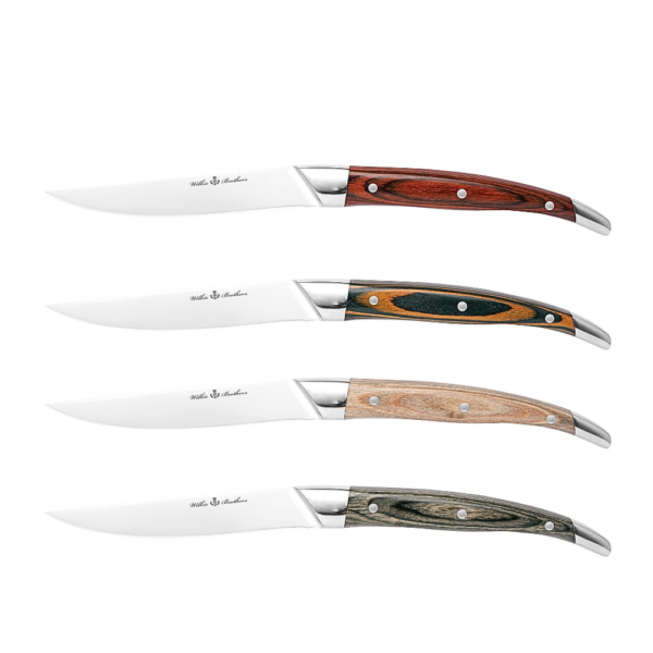 Wilkie Brothers 4 Piece Pakka Steak Knife Set