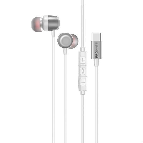 In-Ear Ergonomic USB-C Wired ENC Stereo Earphones. In-line Microphone & Volume