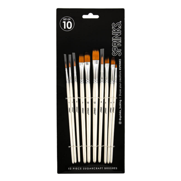 Sprinks Sugarcraft Brushes Set of 10