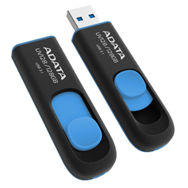 ADATA UV128 Dashdrive Retractable USB 3.0 Flash Drive - 128GB