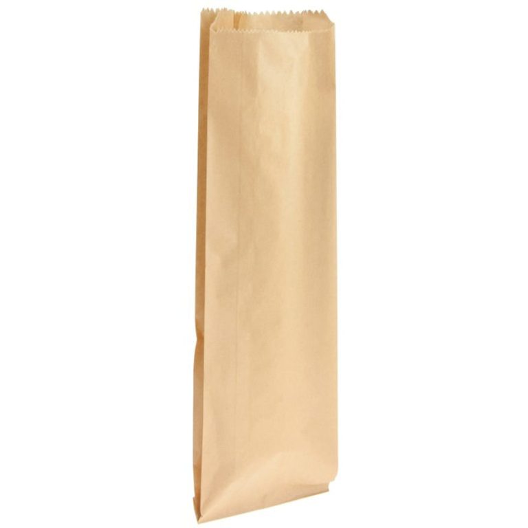 Single Bottle Brown Paper Bag 115mm (W) x 395mm (H) x 50mm (D) - Carton of 500