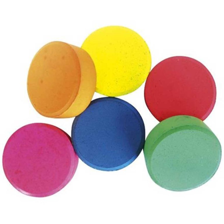 5 Star Tempera Small Poster Paint Blocks Packet of 6 - Assorted Fluoro Colors