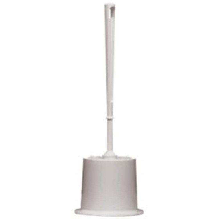 Oates Soft Grip Toilet Brush Set - White