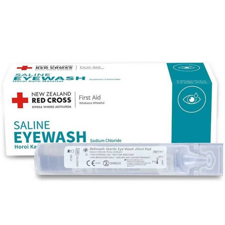 Red Cross Saline Eyewash Pods 20ml - Box of 4