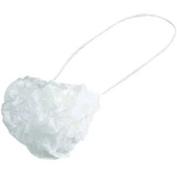 Disposable Beard Cover Single Loop White - Box of 1000