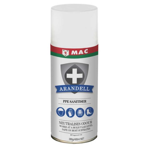 MAC Arandell Premium PPE Sanitiser Spray 400ml - Carton of 12