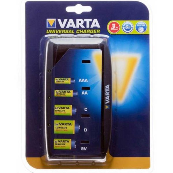 Varta Universal Battery Charger for AA, AAA, C, D & 9V Batteries