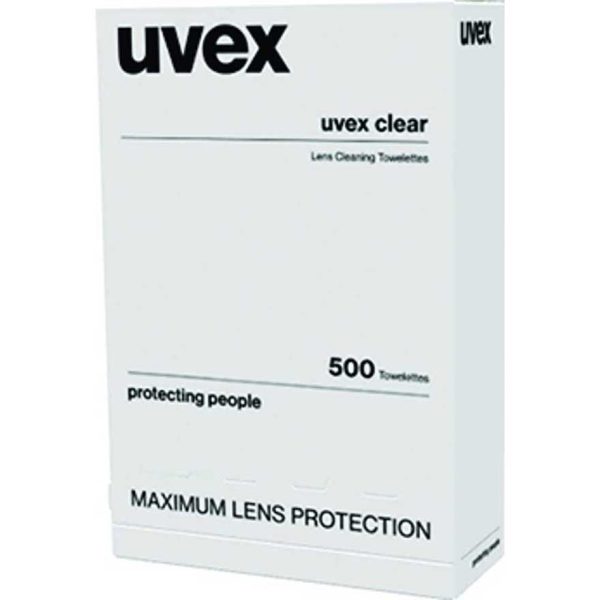 Uvex Lens Cleaning Towelettes - Pack of 500