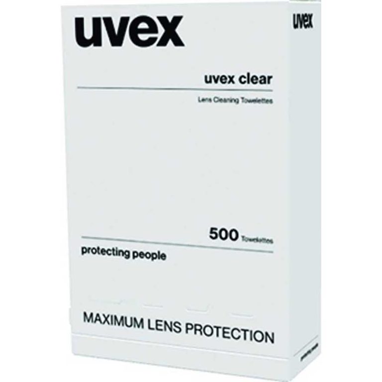 Uvex Lens Cleaning Towelettes - Pack of 500