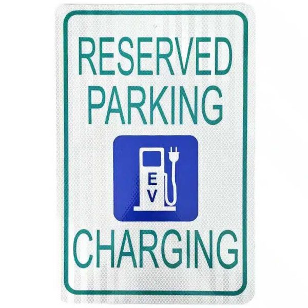 Reserved Parking EV Charging Sign
