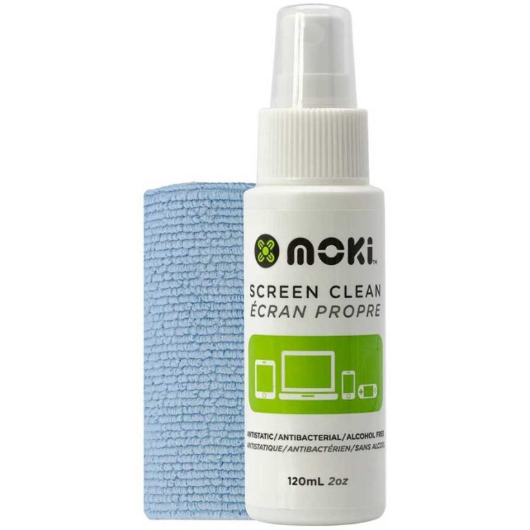 Moki Screen Cleaner with Microfibre Cloth - 120ml