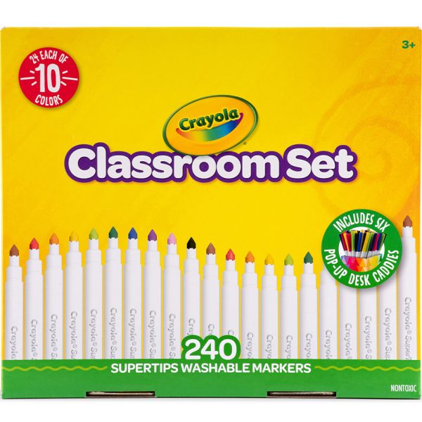 Crayola Super Tips Washable Markers Classroom Set - Pack of 240