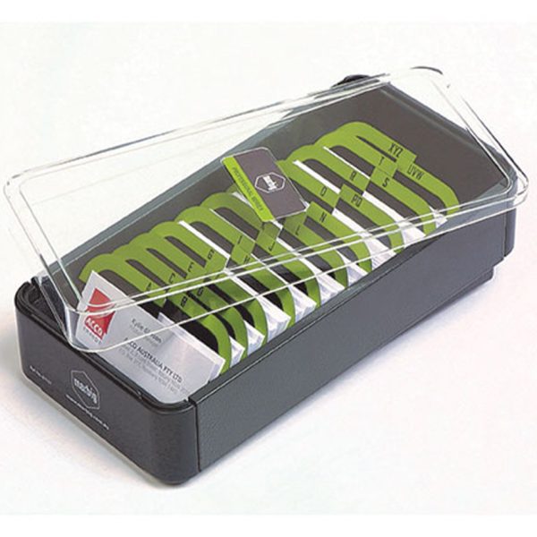 Marbig Professional Business Card Filing Box with Lid - 400 Card Capacity