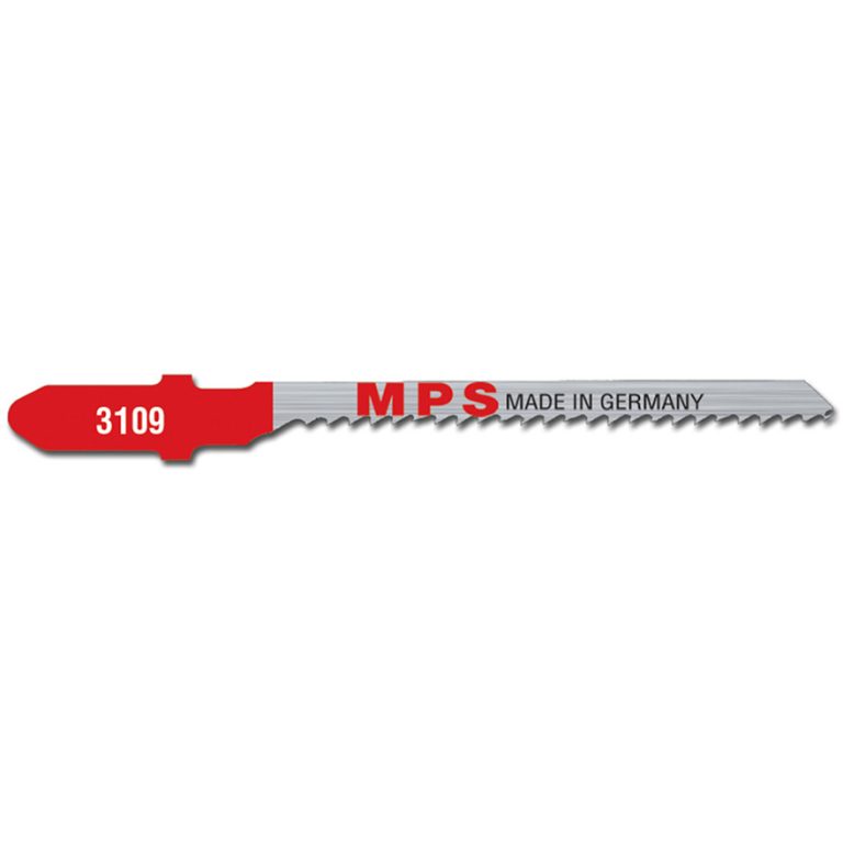 MPS Jigsaw Blade CV, Tight Curved Cuts in Plywood, Fibreboard & Acrylic - 75mm x 12TPI, Pack of 5