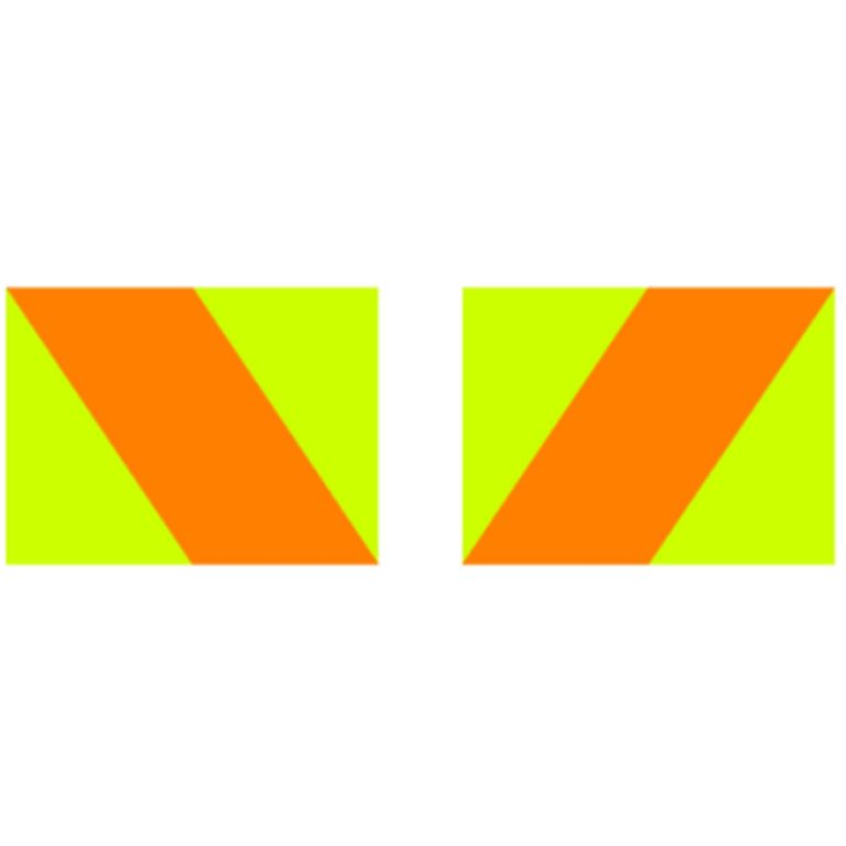 Aluminium Hazard Panel - Pair