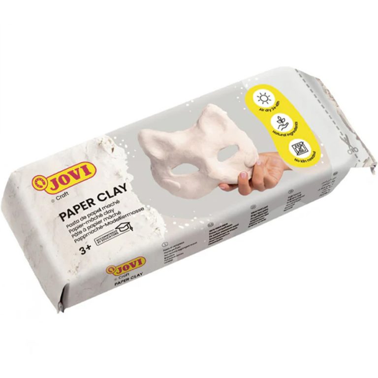 Jovi Air-Dry Papier Mache Modelling Clay - 680gm