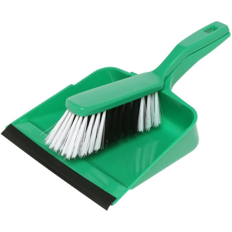 Edco Dustpan & Brush Set - Green