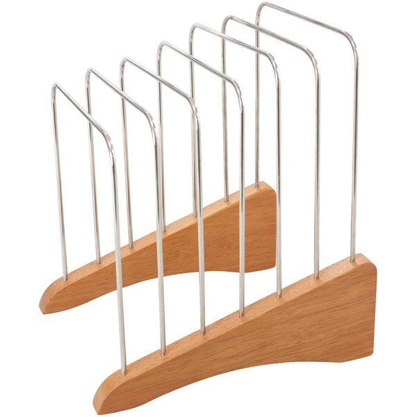 OSC Que-File Swivel File Rack 6 Slots - Wood & Steel
