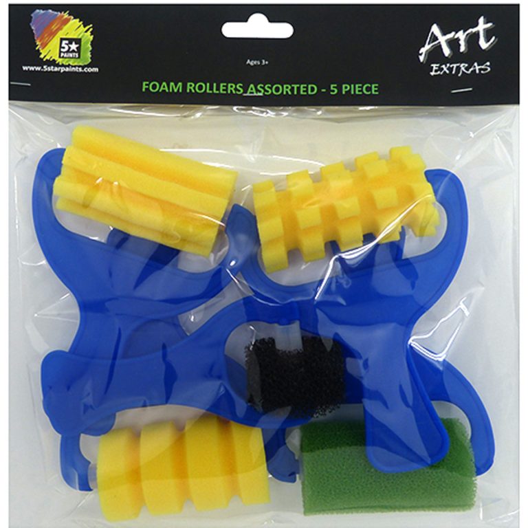 5 Star Foam Roller Assorted Patterns - Pack of 5