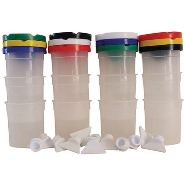 5 Star Paint Pots with Non-Spill Lid & Stopper 180ml - Pack of 12