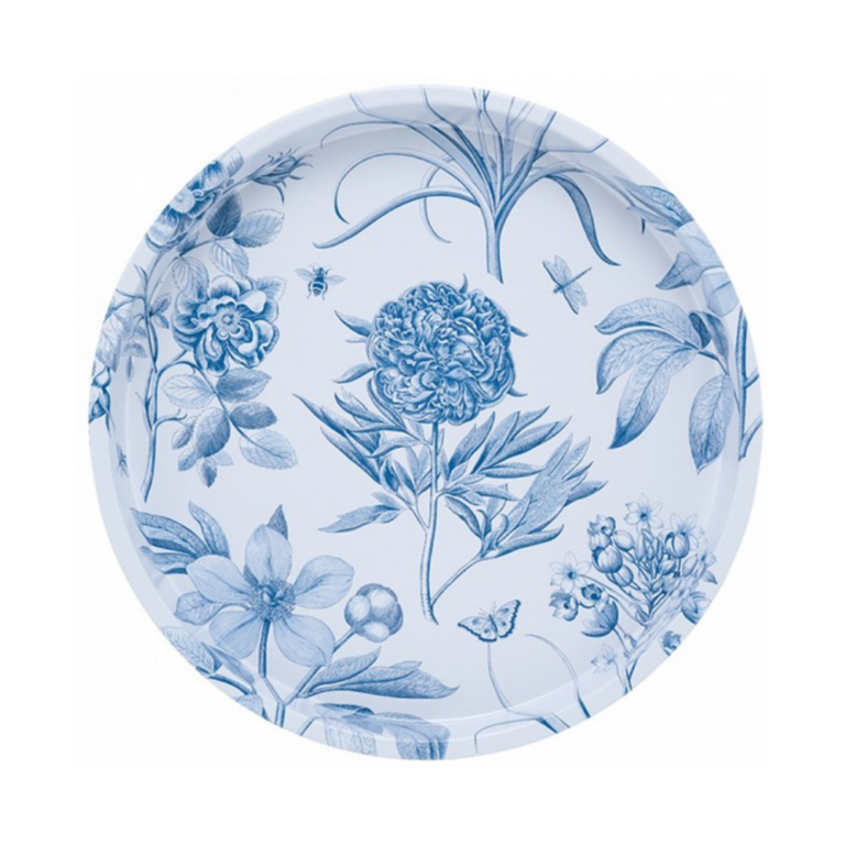 Sanderson Etchings & Roses Deep Dish Tin Tray