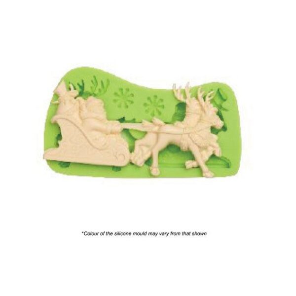 Silicone Mould Santa Sleigh
