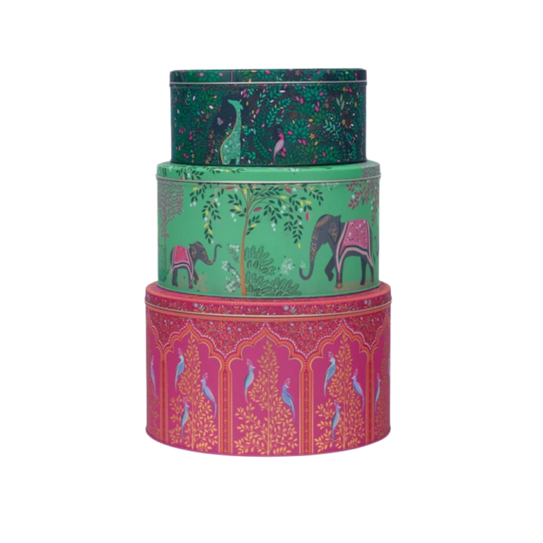Sara Miller India Design Round Cake Tin Set of 3